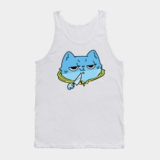 House in the village cat with knife №4 Tank Top